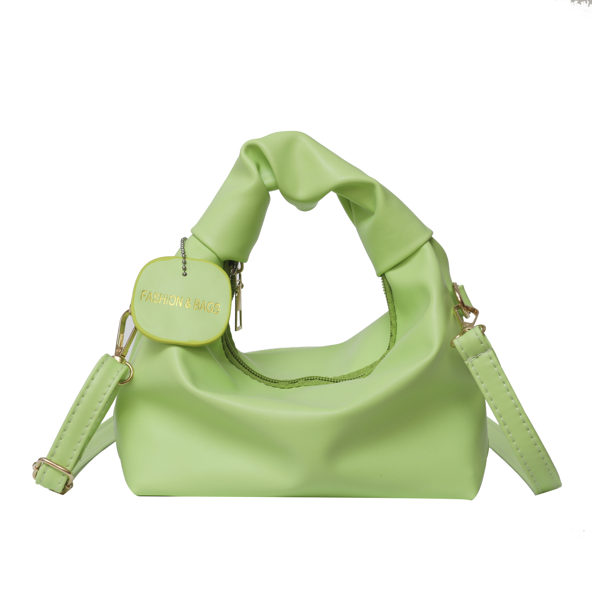 C&K Women's Crossbody Bag New Handle Pleated Bag Fashion Simple Shoulder Bag
