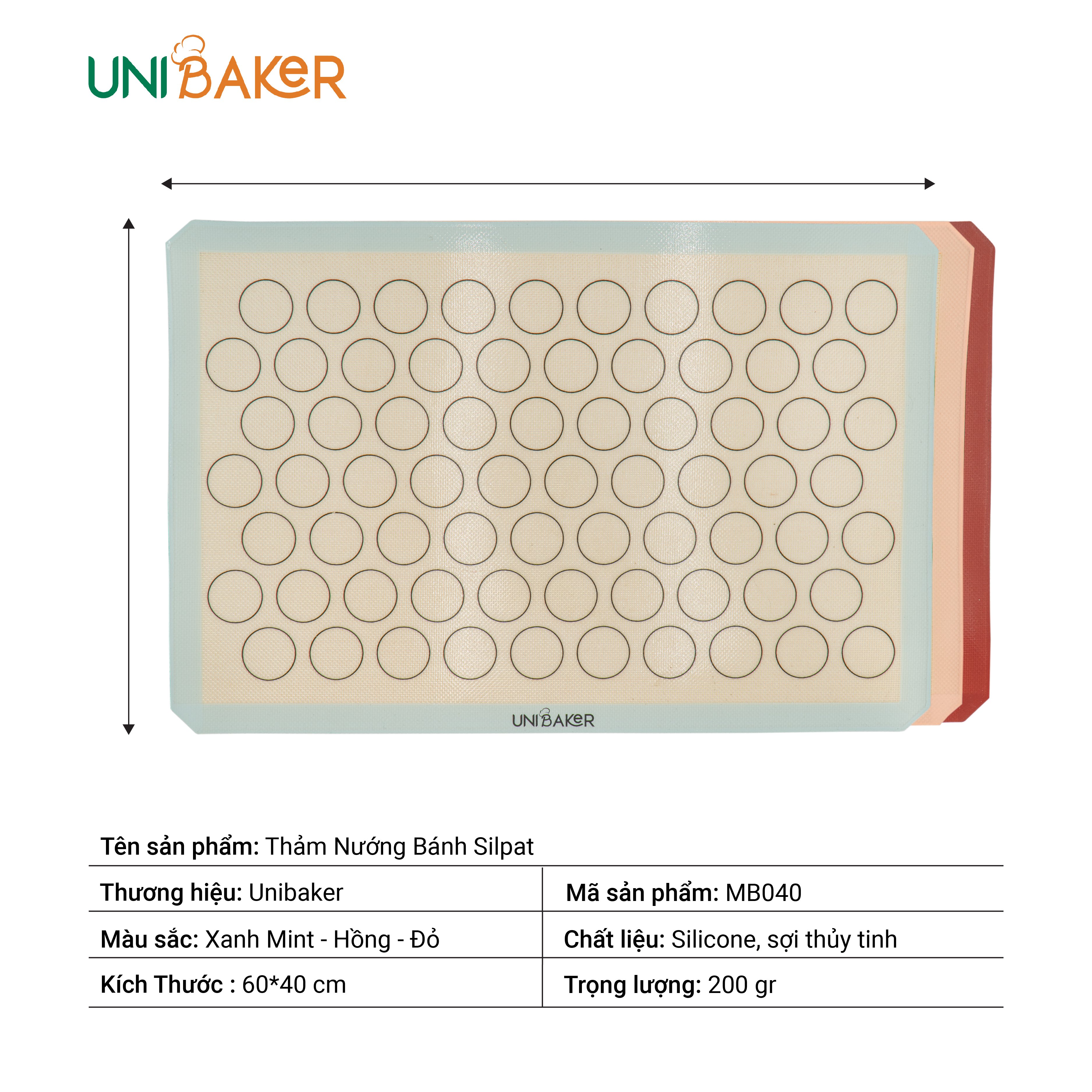 Tấm silpat Unibaker 40x60cm
