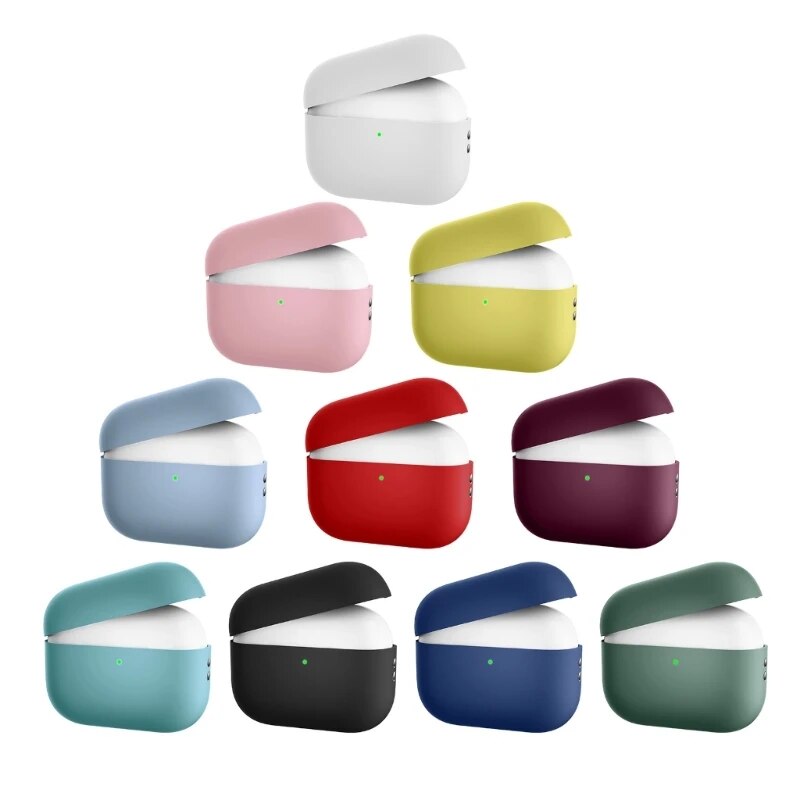 Ốp bảo vệ silicon cho tai nghe tương thích Bluetooth không dây AirPods Pro 2