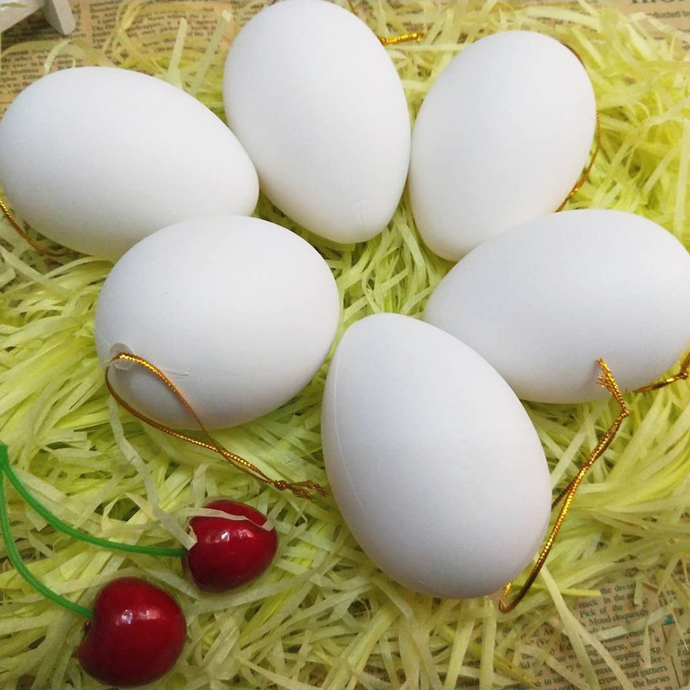 [Ted Life]20 Easter Egg DIY Graffiti Colored Eggs Christian Decoration 4*6CM Eggs