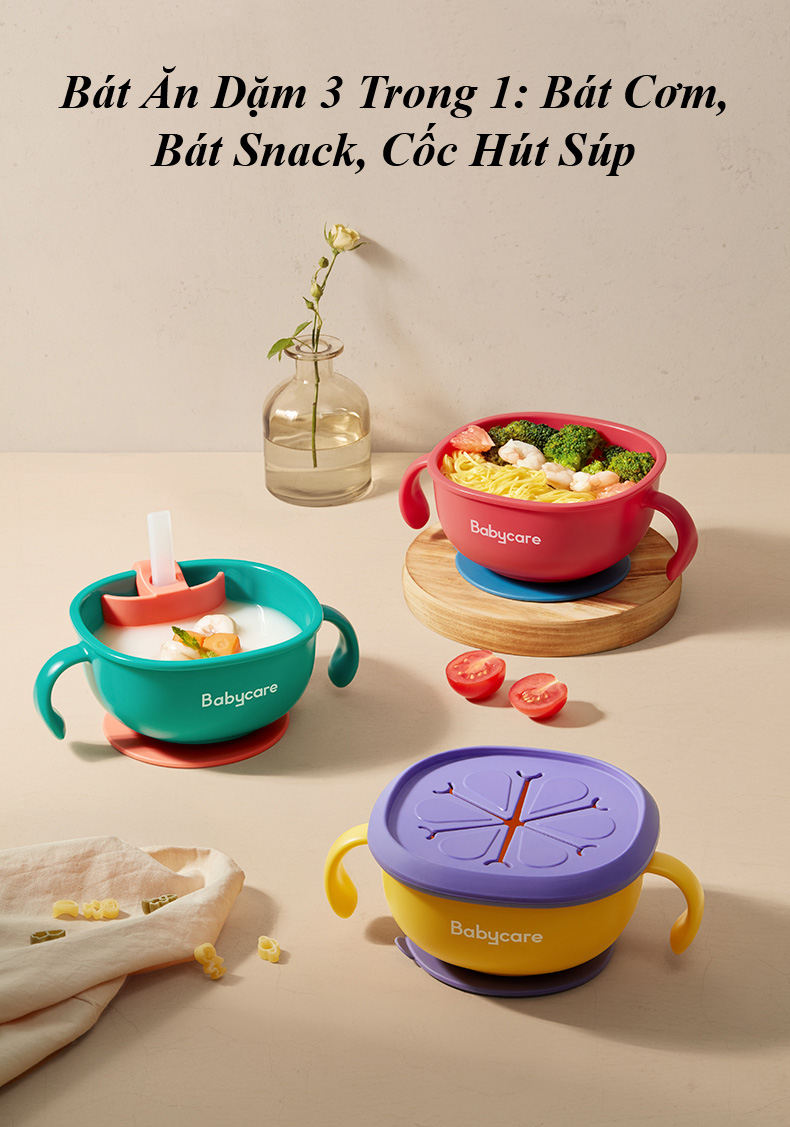 Bát Ăn Dặm 3-in1 - BabyCare