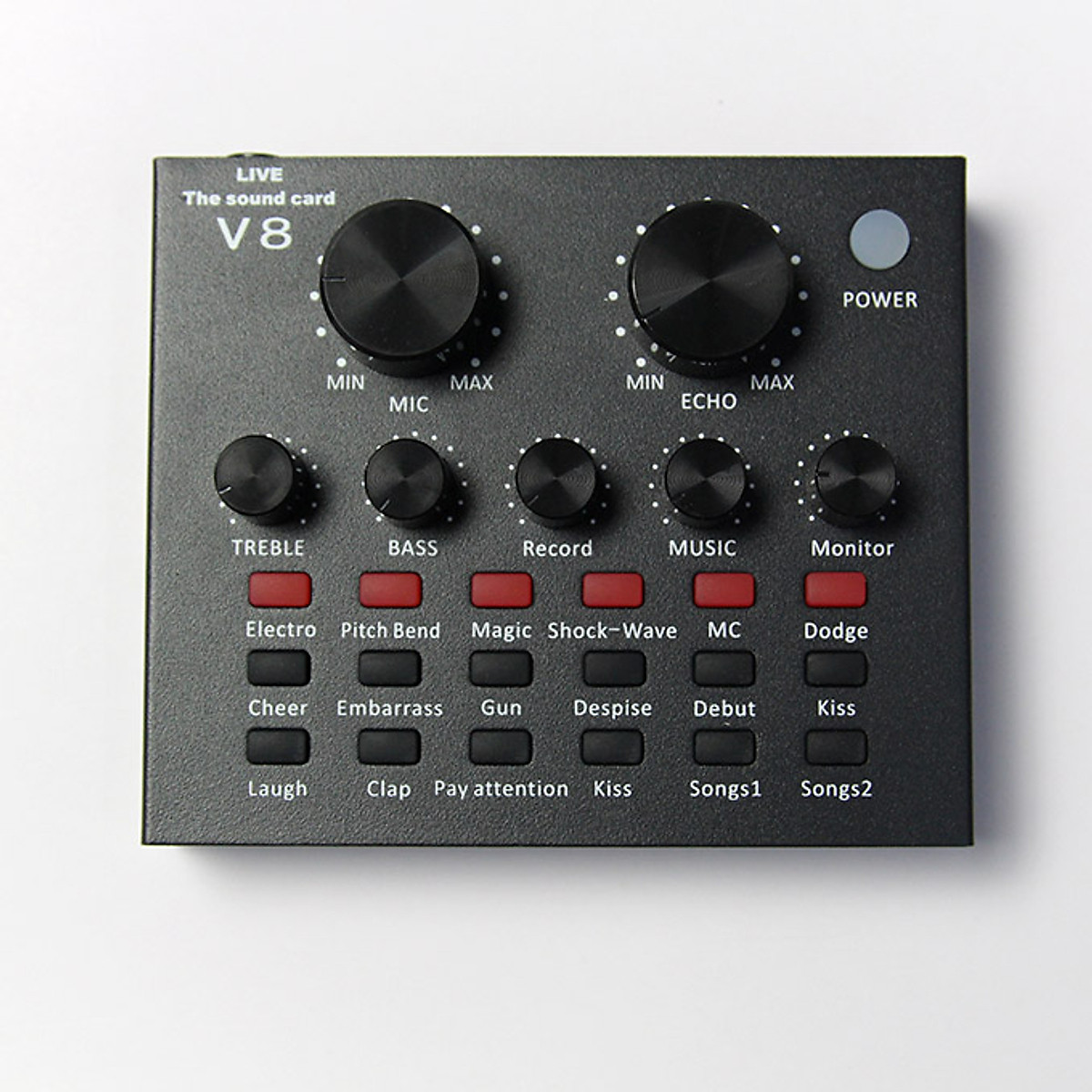 Sound Card Thu Âm Livestream V8 Có Bluetooth