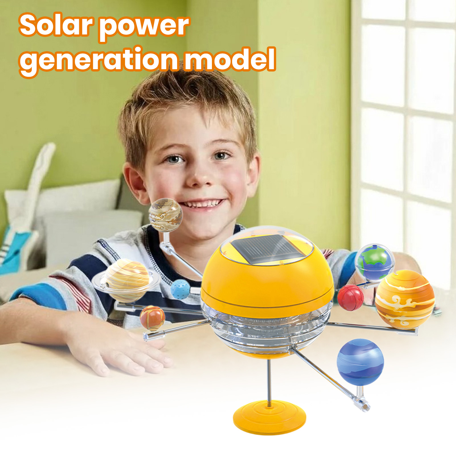 218s Diy Solar System Toy Solar System Model Kit Stem Educational Solar System Toy Set 3d Sun Planets Model for Boys and Girls Diy Assembly Universe Astronomical Science Learning Gift