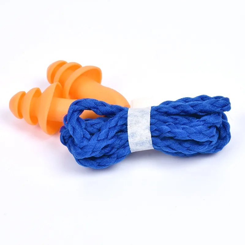 Soft Silicone Corded Ear Plug Protector.