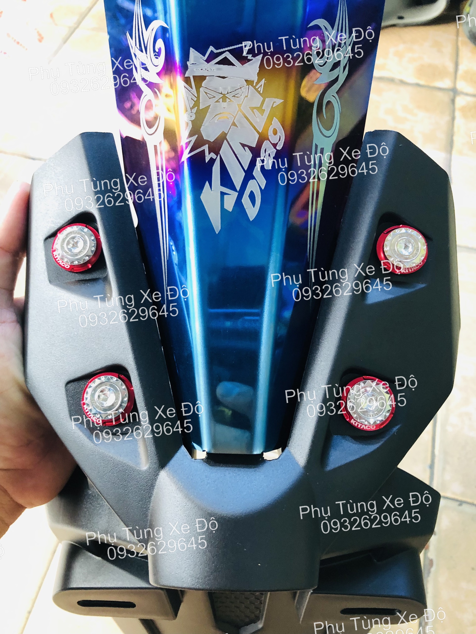 Ốc Salaya bắt dè sau EX ( bộ 4 con ốc + lông đền màu )