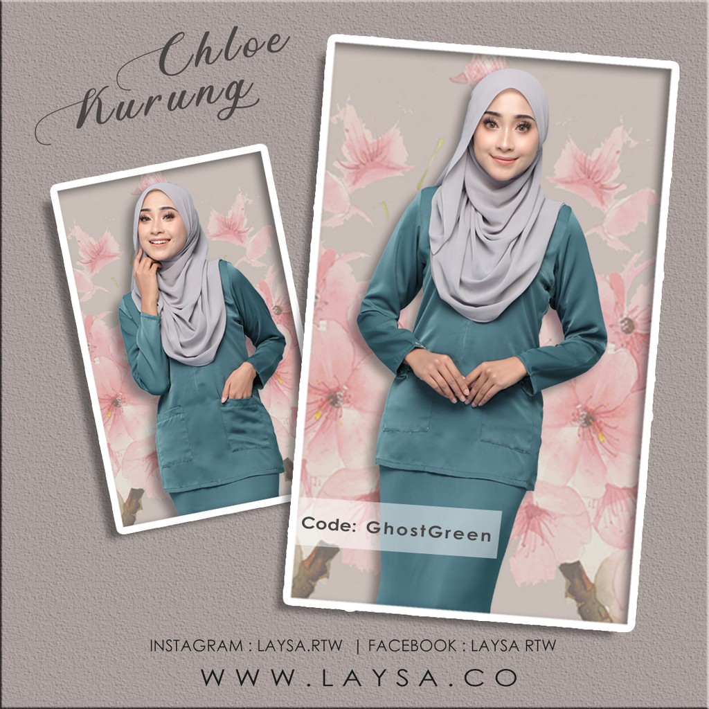 CHLOE KURUNG GHOST GREEN COLOR Lazada