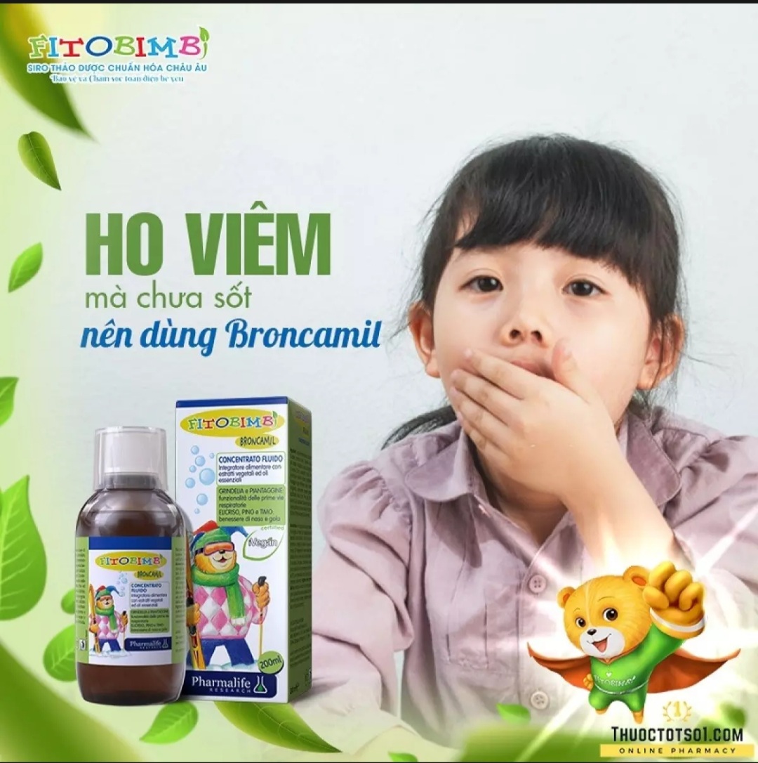 Siro giảm ho Brocamil Fitobimbi