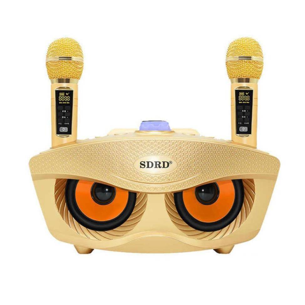 Loa Bluetooth Mini, Loa karaoke Bluetooth, MICRO KARAOKE BLUETOOTH 2 LOA SD-301 - Có Khe Cắm Thẻ Nhớ Và USB Âm Thanh Sống Động Chất Lượng Tuyệt Hảo. BẢO HÀNH TOÀN QUỐC BỞI LUCKY STORE SG.