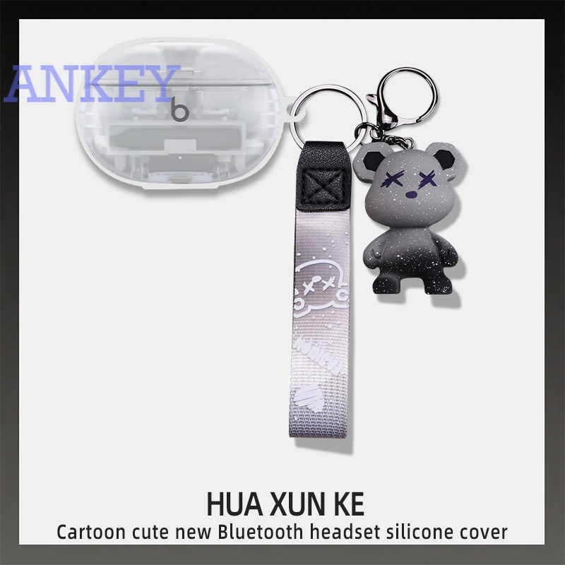 for Beats Studio Buds+ Case Transparent Protective silicone Cute Cartoon Covers Bluetooth Earphone Shell Headphone Portable