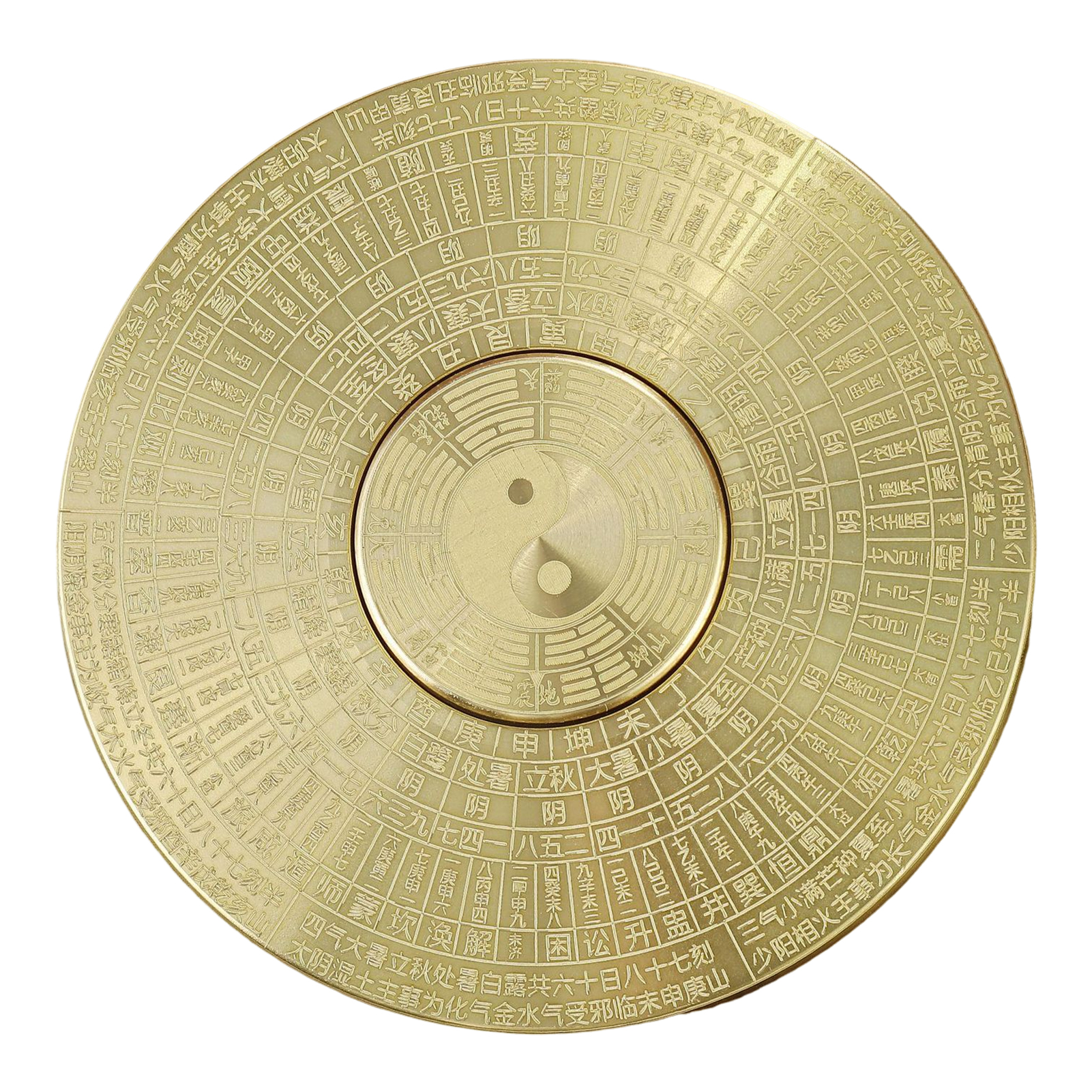 Brass Compass Vintage Brass Feng Shui Compass Rustproof Tai Chi Bagua Desktop Decor Favorite