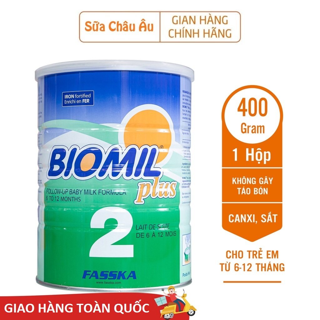 Sữa bột sinh học Biomil Plus 2 nhập khẩu Pháp 400g