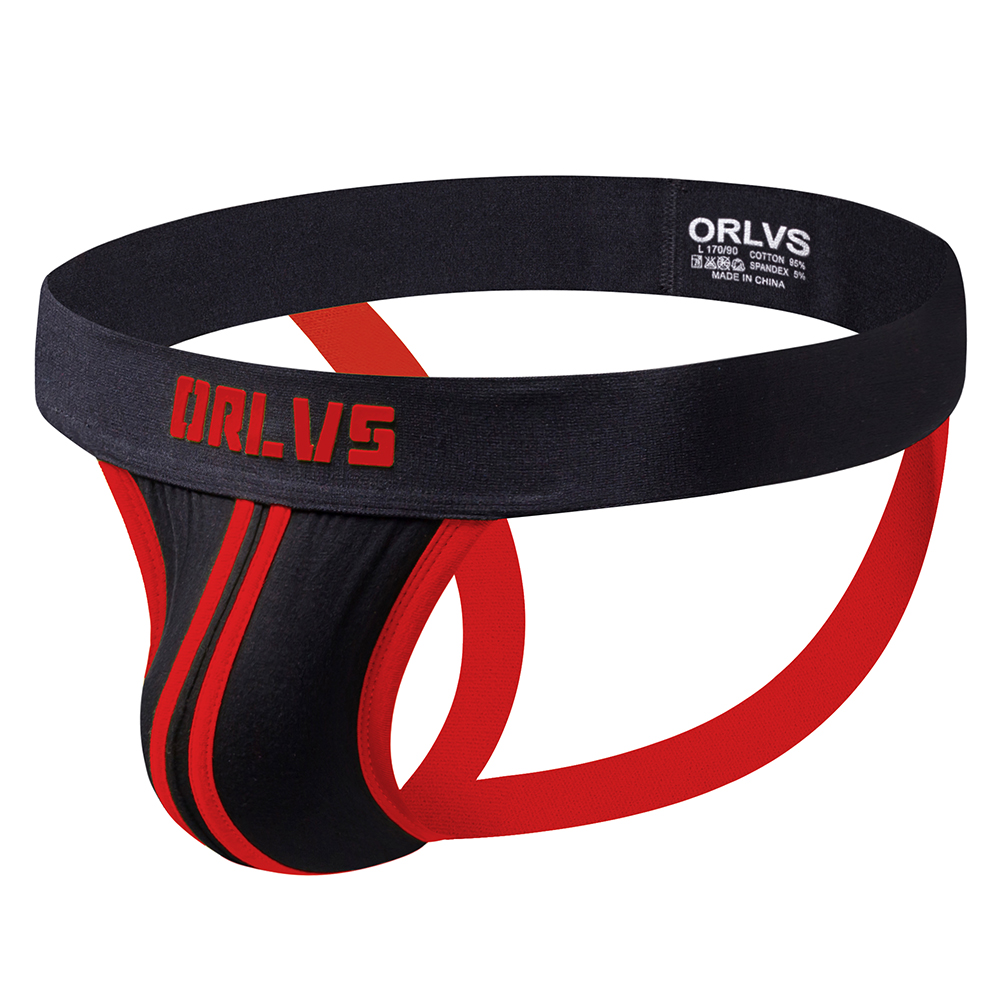 Sexy Men Briefs Patchwork Jockstraps Young Trend Fashion Underwear Sexy Cotton Low Waisted Male Backless G String Jock Straps Underpants for Men OR166