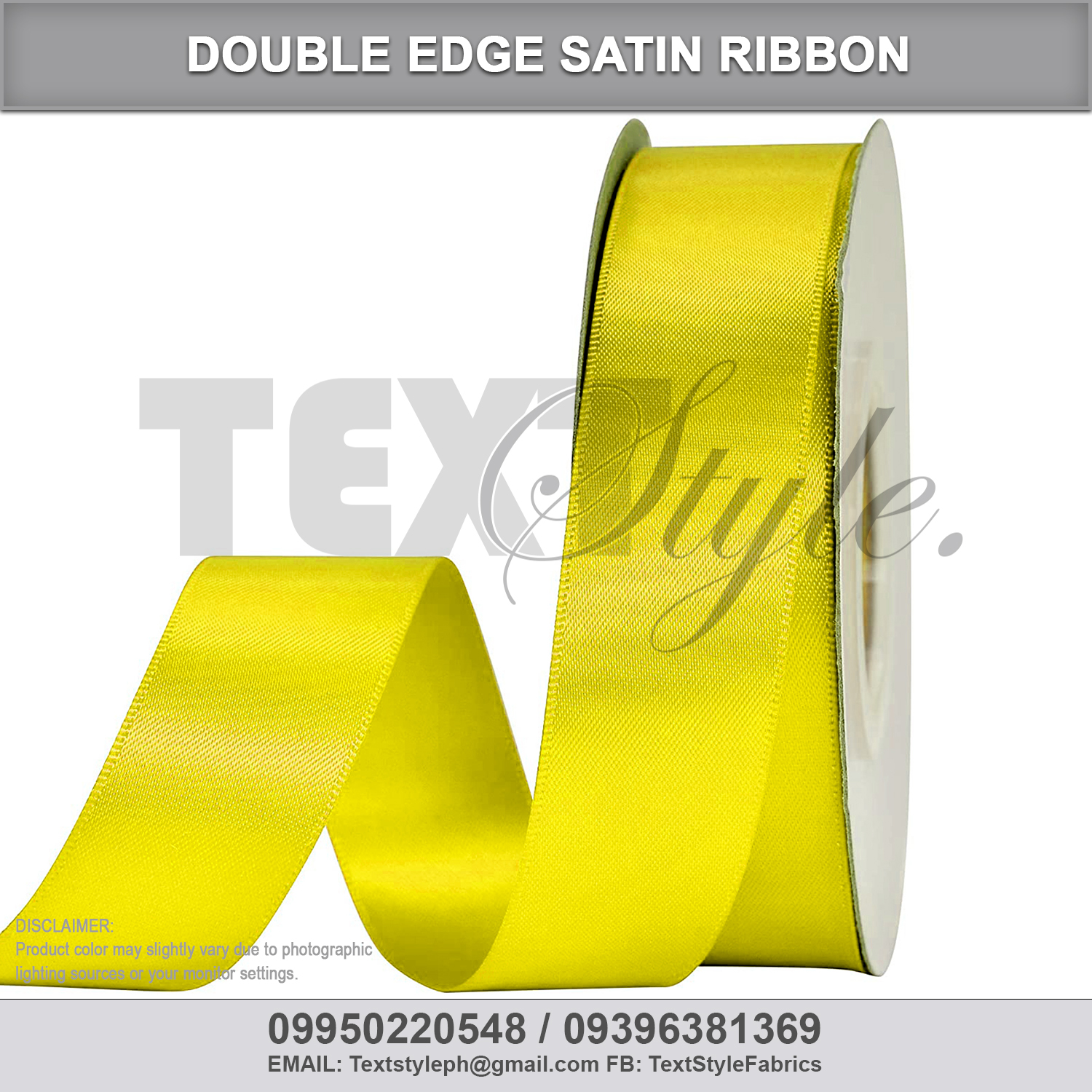 Ribbon: SATIN, double edge - 1 inch – pangbalotph