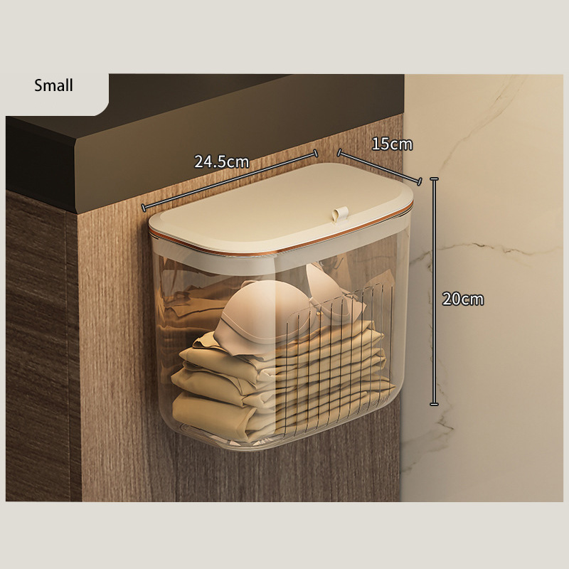 Garbage can Storage box Can be used as a storage box Household wall-mounted Kitchen trash can Large capacity trash can Toilet trash can Garbage can with lid