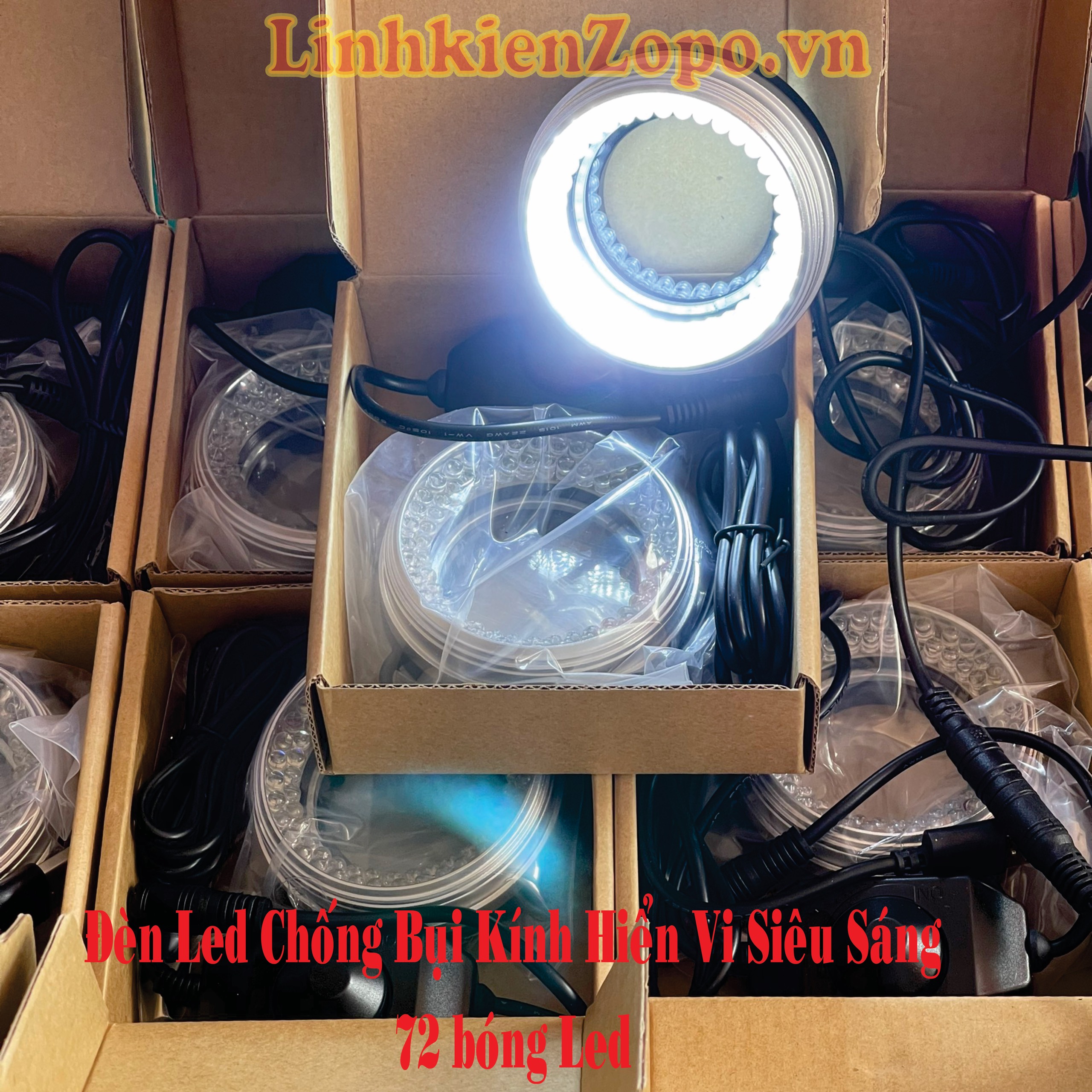 Đèn led chống bụi kính hiển vi 72 bóng led siêu sáng