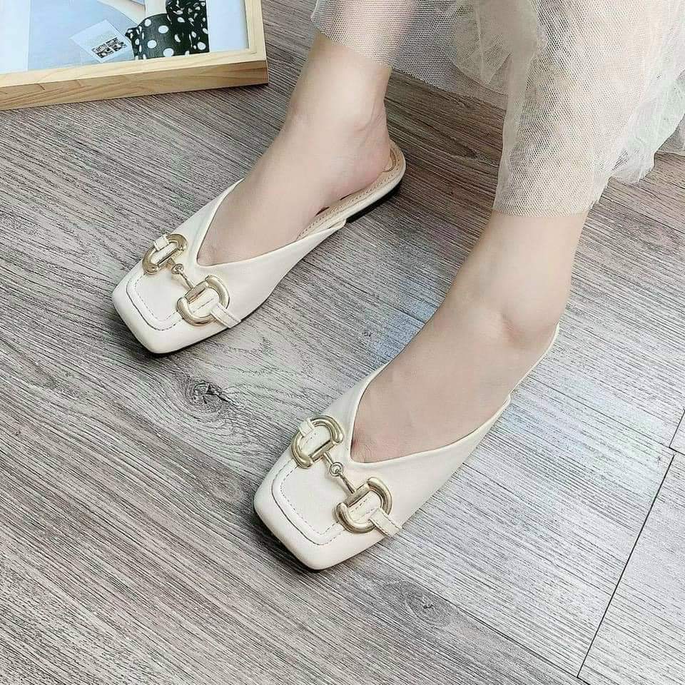 giày sục khóa da mịn mềm sang chảnh