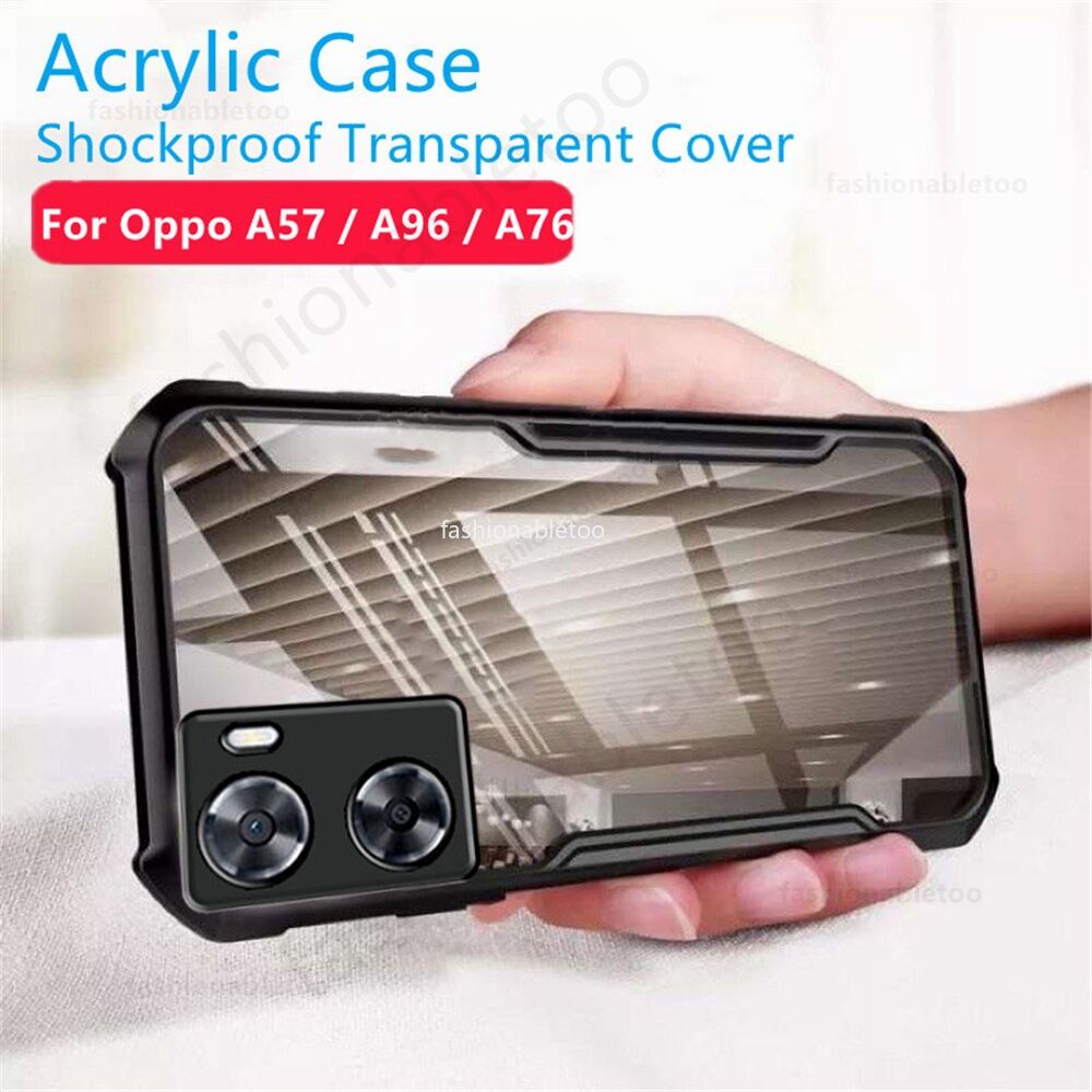 tzmar%20for%20Oppo%20A57%205G%20Silicone%20Transparent%20Phone%20Case%20Acrylic%20Shockproof%20Bumper%20Soft%20TPU%20Back%20Cover%20-%20Image%202