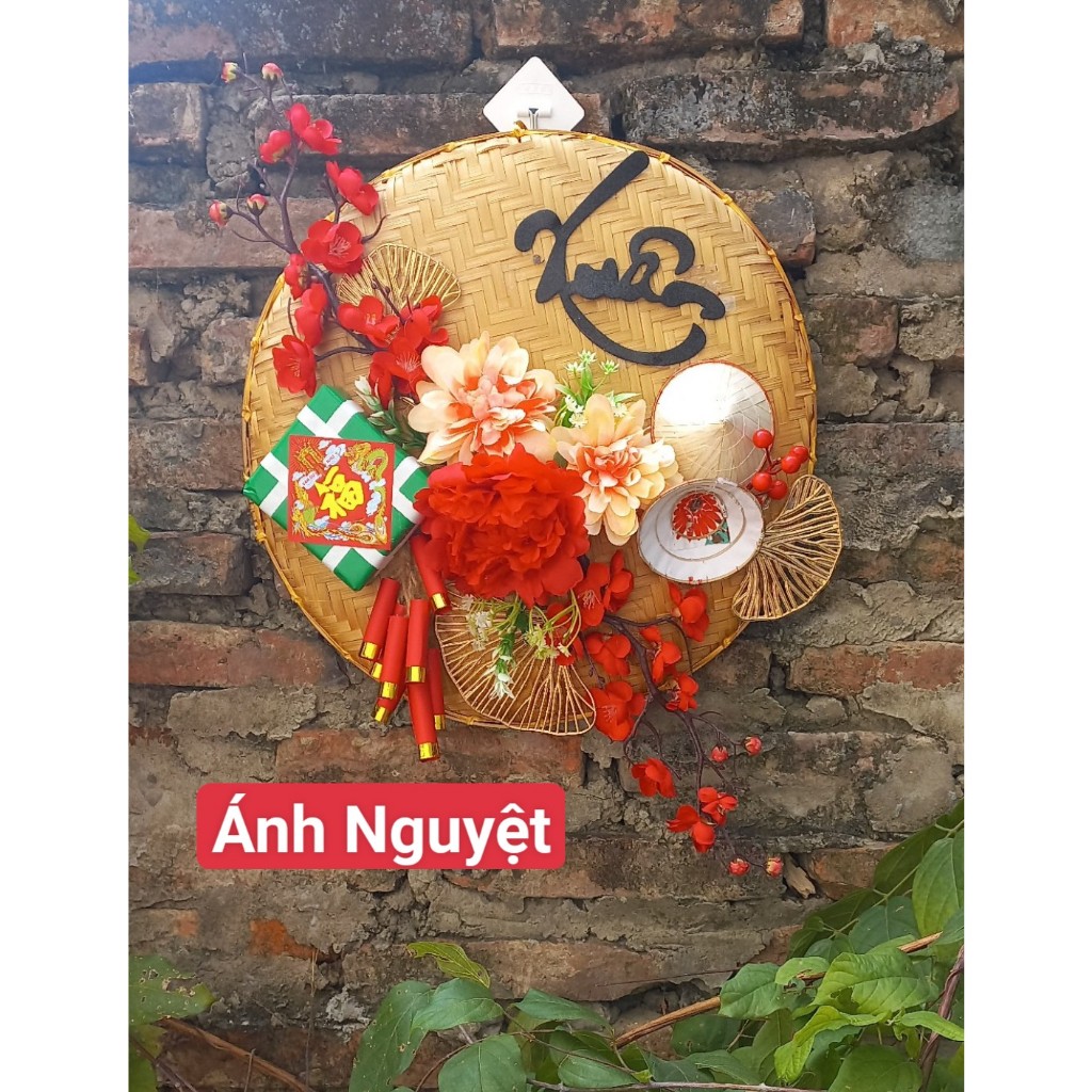 Mẹt tết, mẹt trang trí handmade, mẹt trang trí