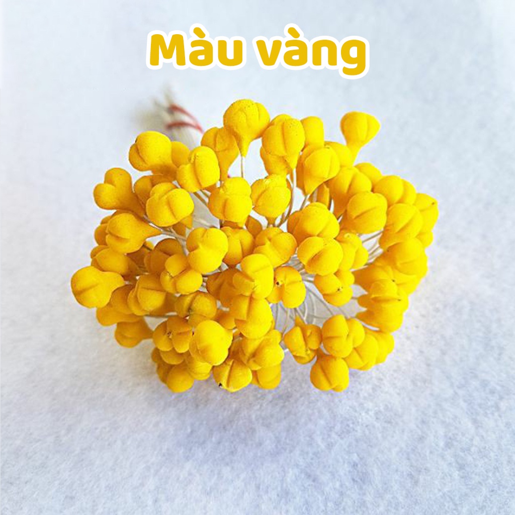 10 Cái nhụy hoa Ly tròn làm hoa len, hoa handmade