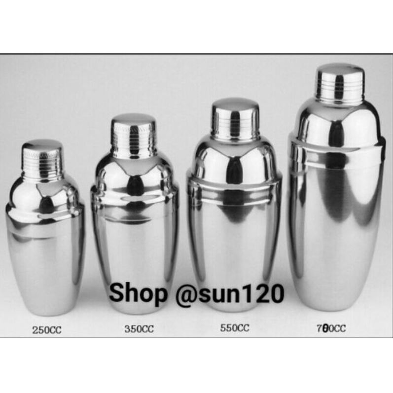 Bình lắc pha chế shaker cocktail trà sữa inox dụng cụ pha chế trà sữa cafe inox