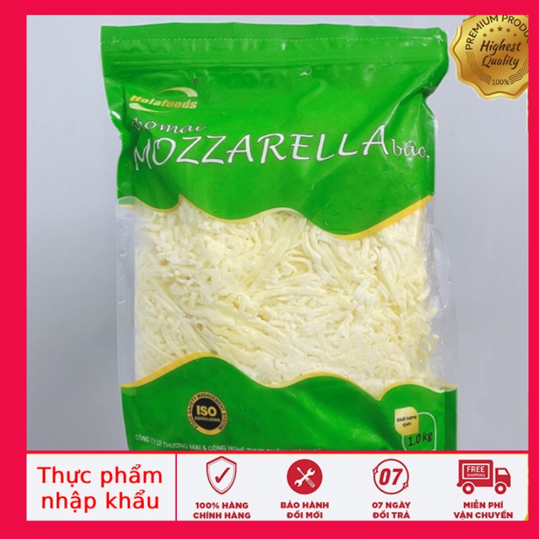 [1Kg Giao Hàng Nội Thành Hà Nội] Phô mai Mozzarella Emborg bào sợi giá siêu Rẻ