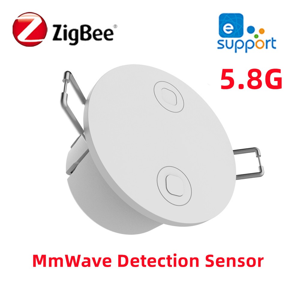 E Life Smart Store EWelink Zigbee Human Presence Sensor 5.8G Millimeter Wave Radar Detector Motion Sensor For Home Automation Multi-target Detection High-precision Detection Human Body Sensor