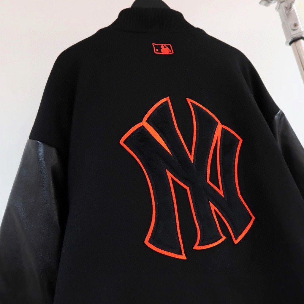 Áo khoắc bomber MLB NY da dạ chất liệu cao cấp