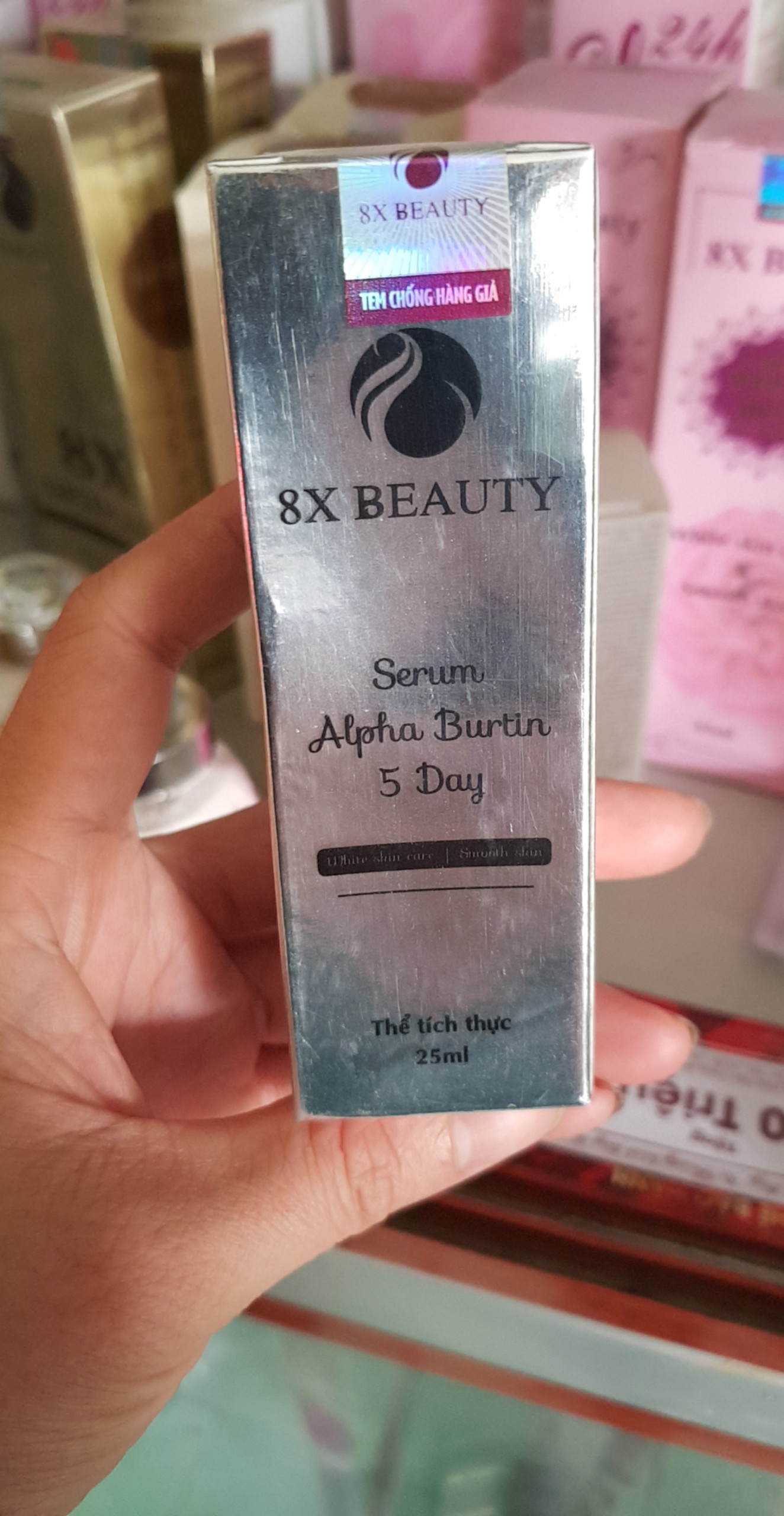 kem face hoa mẫu đơn+serum alpha burtin