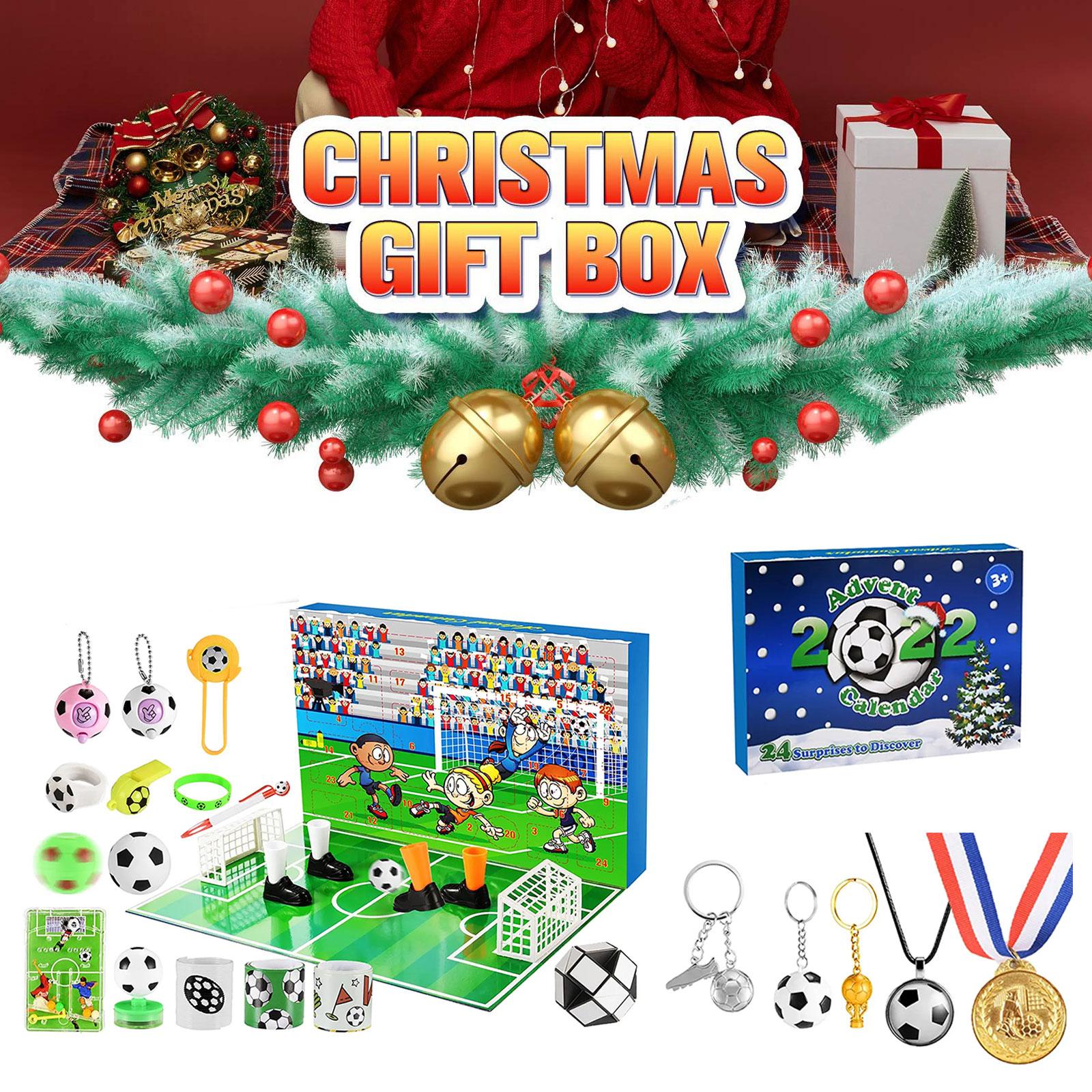 Qatar 2022 World Cup Advent Calendar Toy Gift Packaging Box Christmas