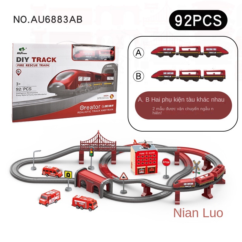 利Bộ Đồ Chơi Lắp Ráp Đường Ray Xe Lửa Nam Châm Cho Bé