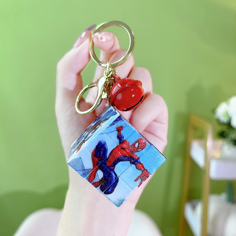 Móc khoá hình lập phương động vật cute
