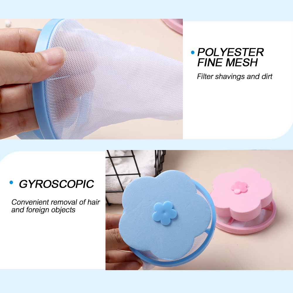 Reusable Floating Lint Filtering Mesh Bag For Washing Machine Hair ...