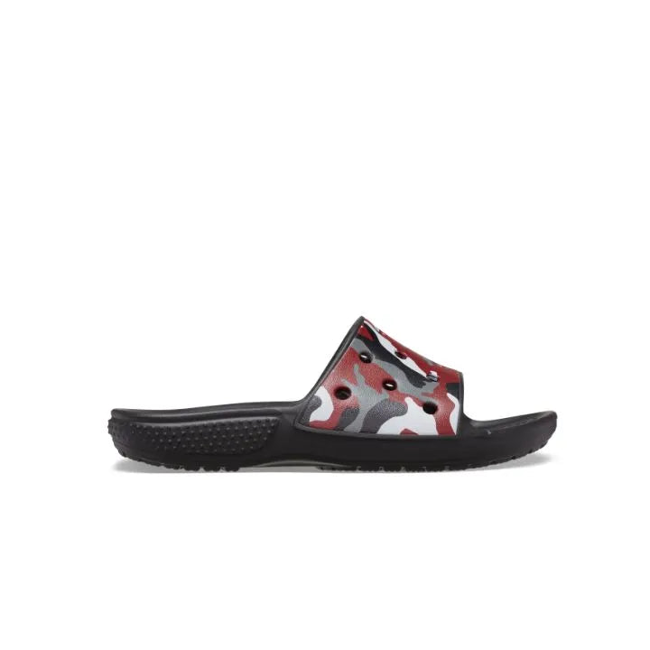 Dép Quai Ngang Trẻ Em Crocs Camo Classic - Black/Red
