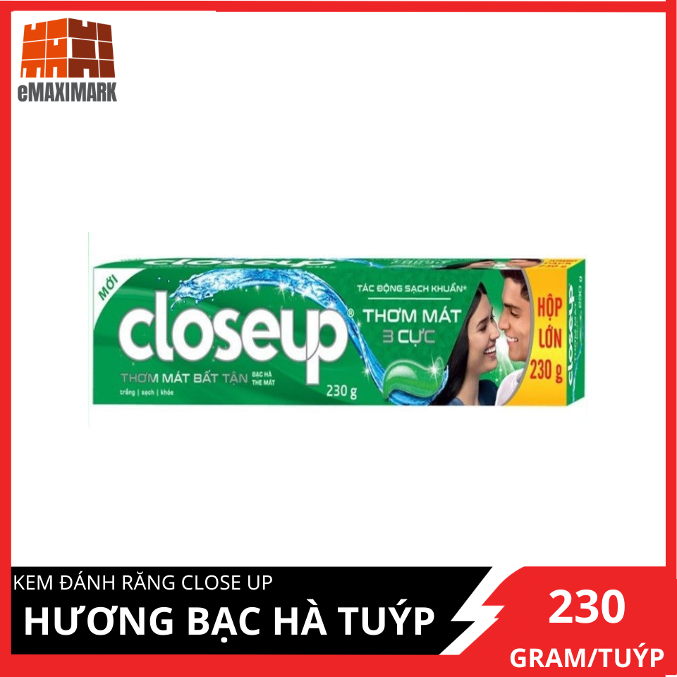 Kem đánh răng Close up Hương Bạc hà tuýp lớn 230g