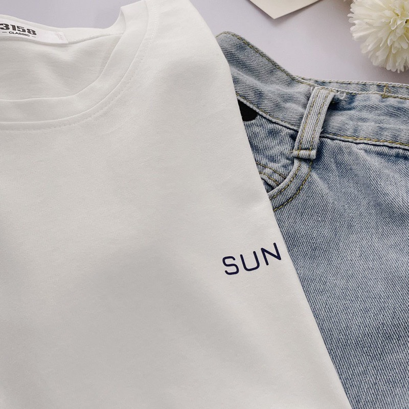 Áo thun 3158 form rộng mẫu SUN