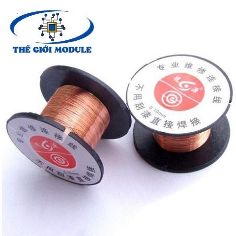 Cuộn dây đồng hàn mạch 0.1mm, 10gram