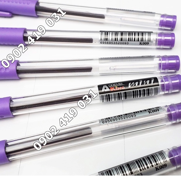 Hộp 12 Bút Mực Tím ODEMEI - K009 [ Bút Gel mực nước ]