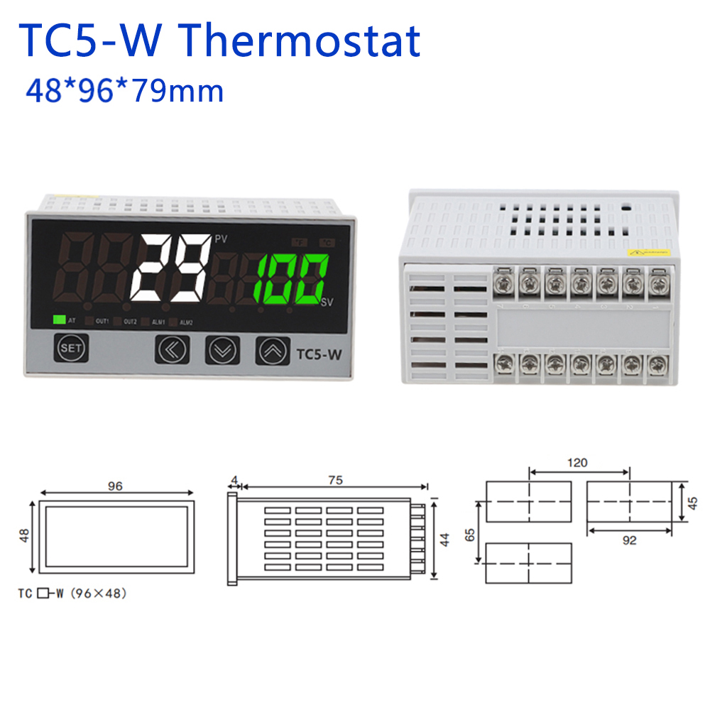 Diymore Temperature Controller PID Digital Temperature Controller Relay Output Thermostat AC100-240V Temperature Control Switch