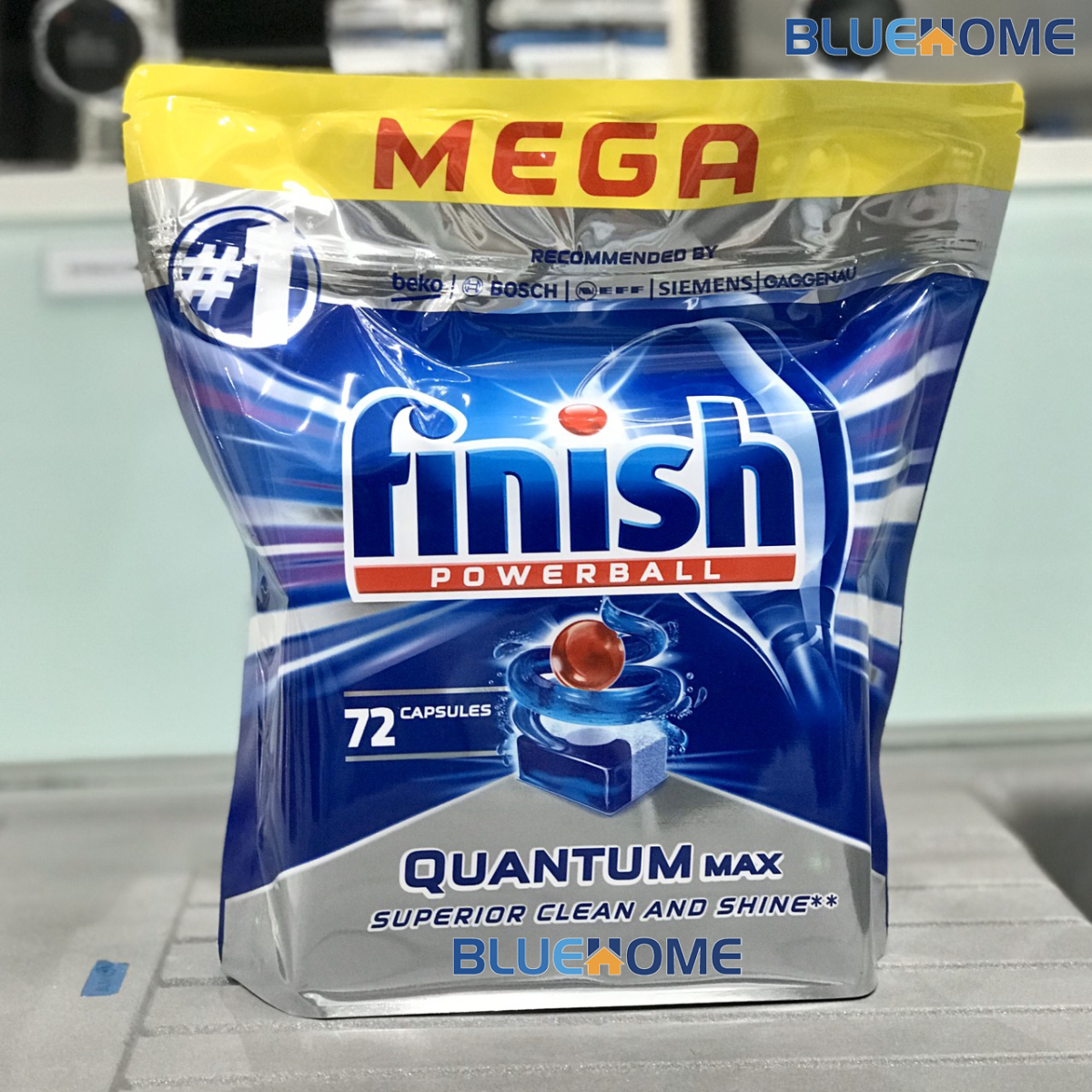 Viên rửa bát Finish Quantum Max 72 viên