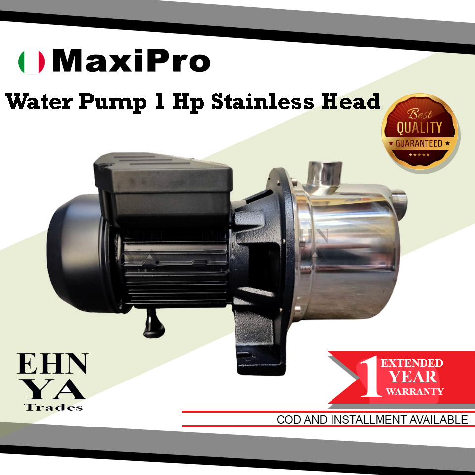 MAXIPRO Electric Stainless Head Pump 1.0HP Jet Booster Pump Lazada PH