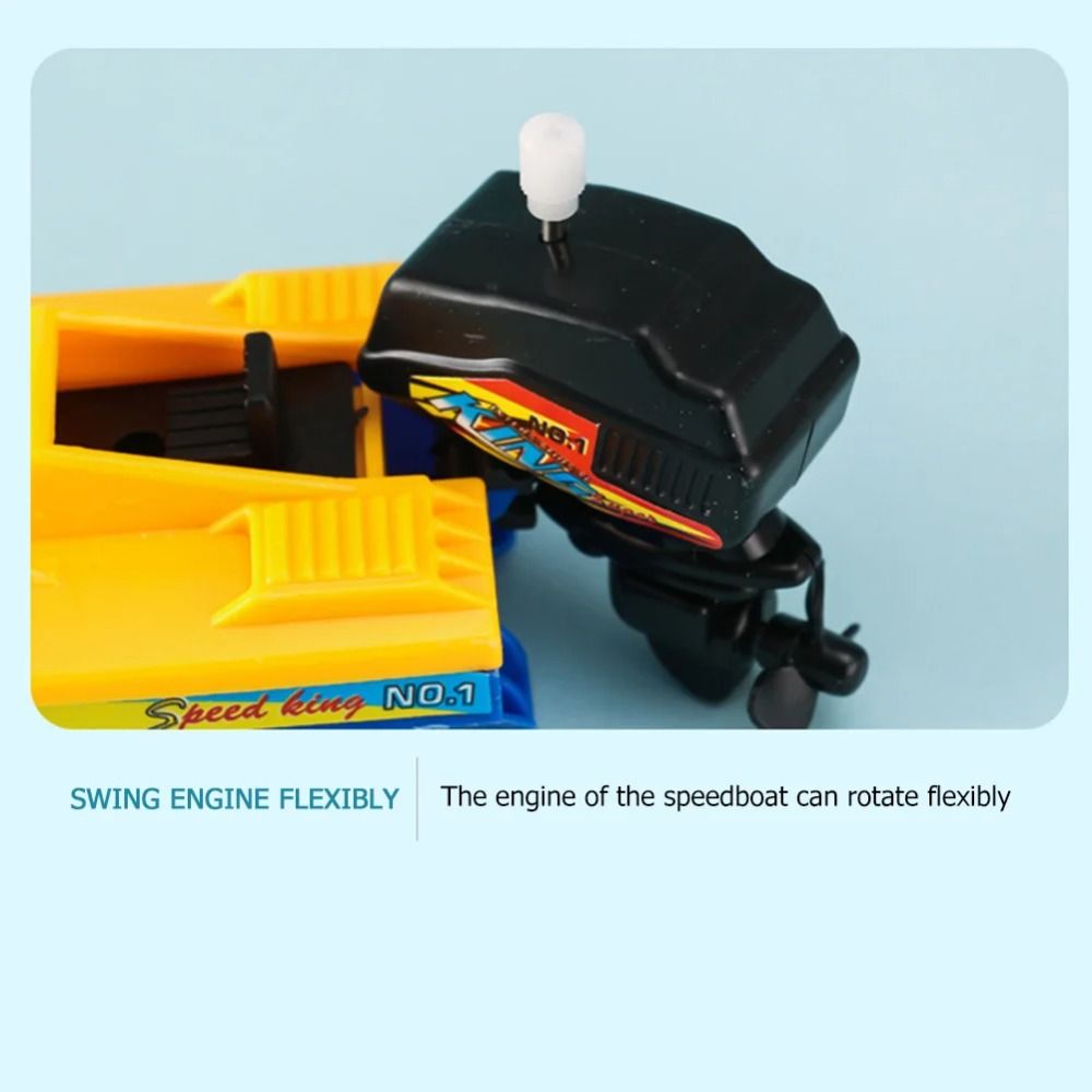 Color Motor Bot Games Accessories Speed Boat Ship Speed Boat Ship Wind Up Toy Float In ...