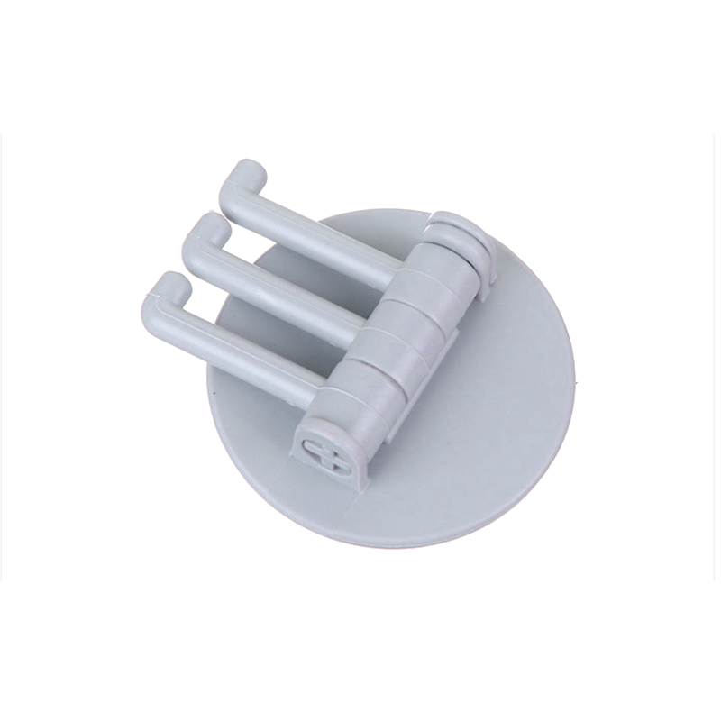 CHIPLYKitchen Rotating 3 Hook Powerful Sticky Hook Bathroom Toilet Wall Free Punching Hook Hanger Bathroom Kitchen Supplies Hook