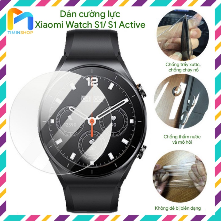 Dán cường lực cho Xiaomi Watch S1/ S1 Active/ S1 Pro