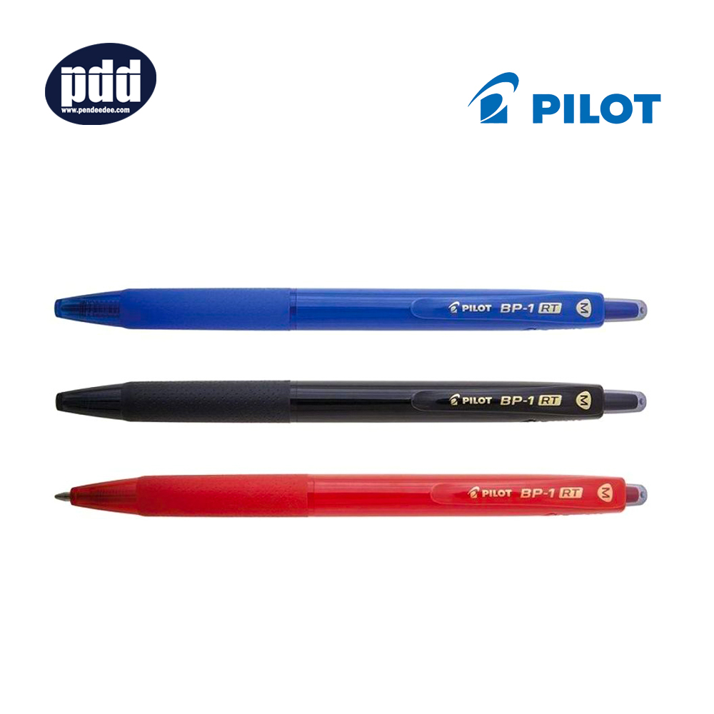 Pilot Bp 1rt 07 Mm 10mm Knock Type Ballpoint Pen Black Blue Red