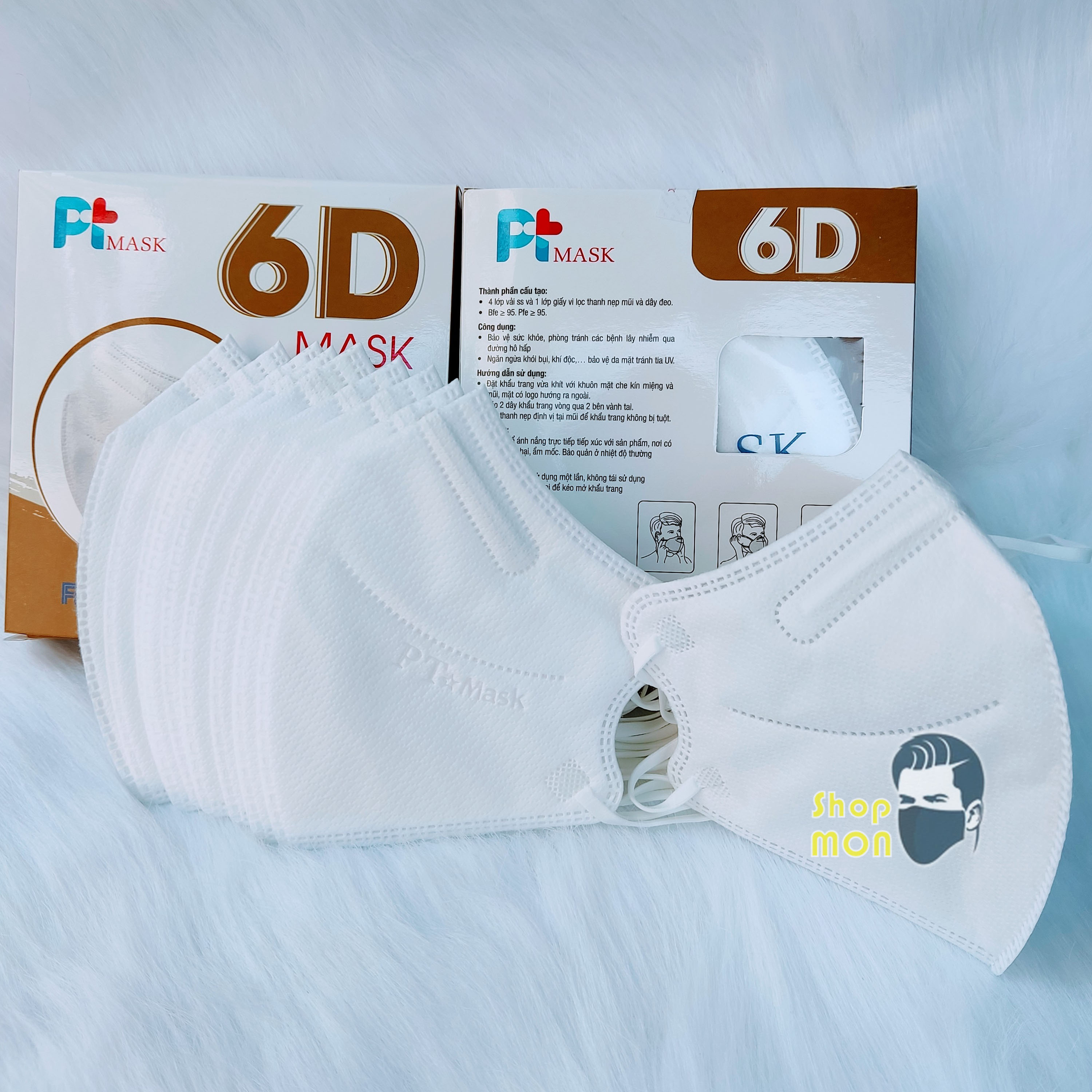 1 Thùng KHẨU TRANG 6D MASK PT 500 CÁI