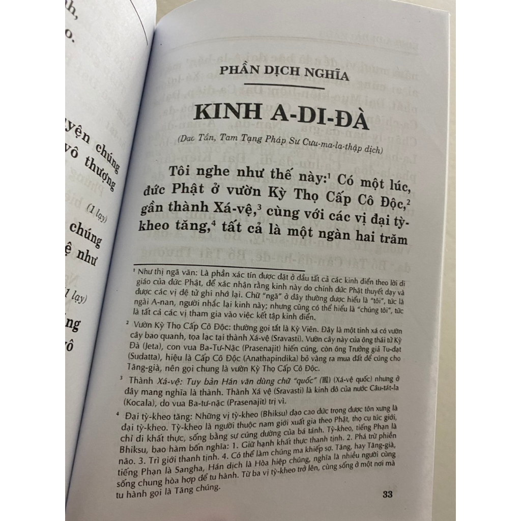 Sách - Kinh A Di Đà - Phật Thuyết A Di Đà Kinh ( Âm Nghĩa)