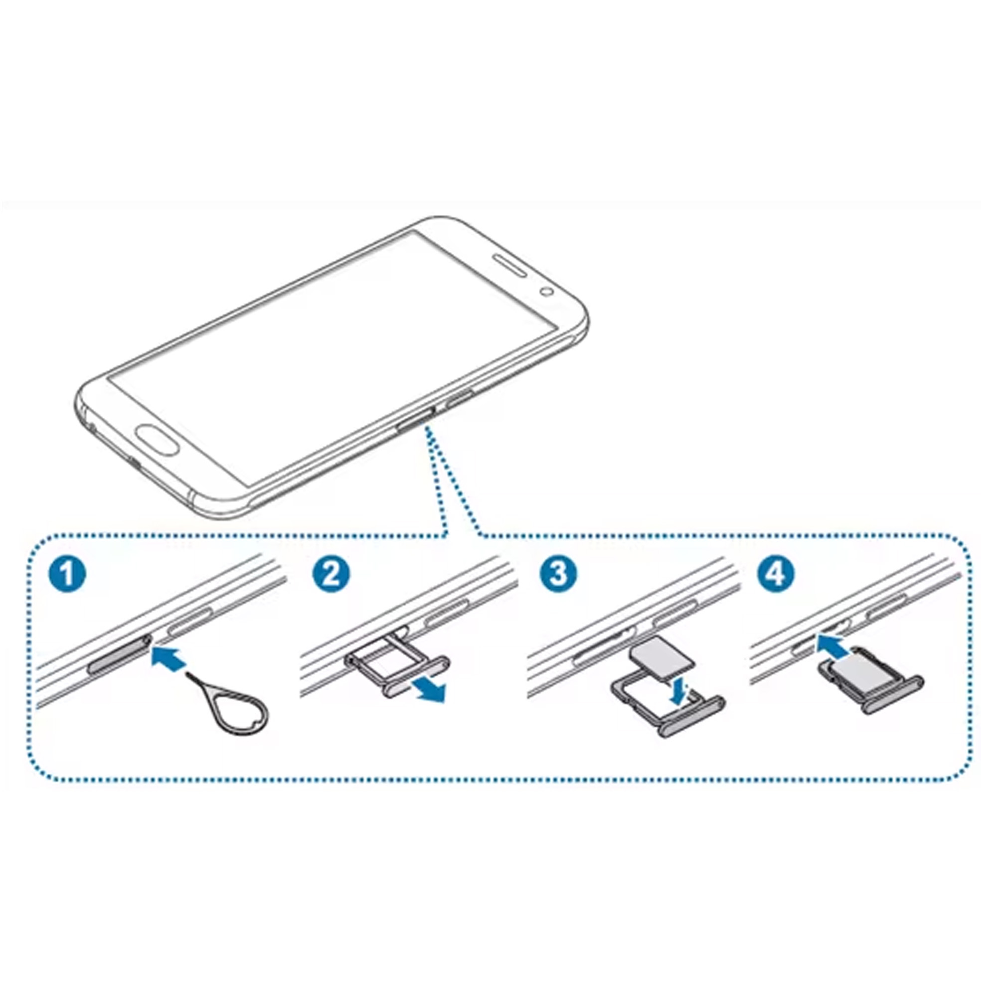 Google Pixel 8 Pro SIM Tray Holder Card Slot and Door Replacement Kit For Pixel 8 Pro - Black. 