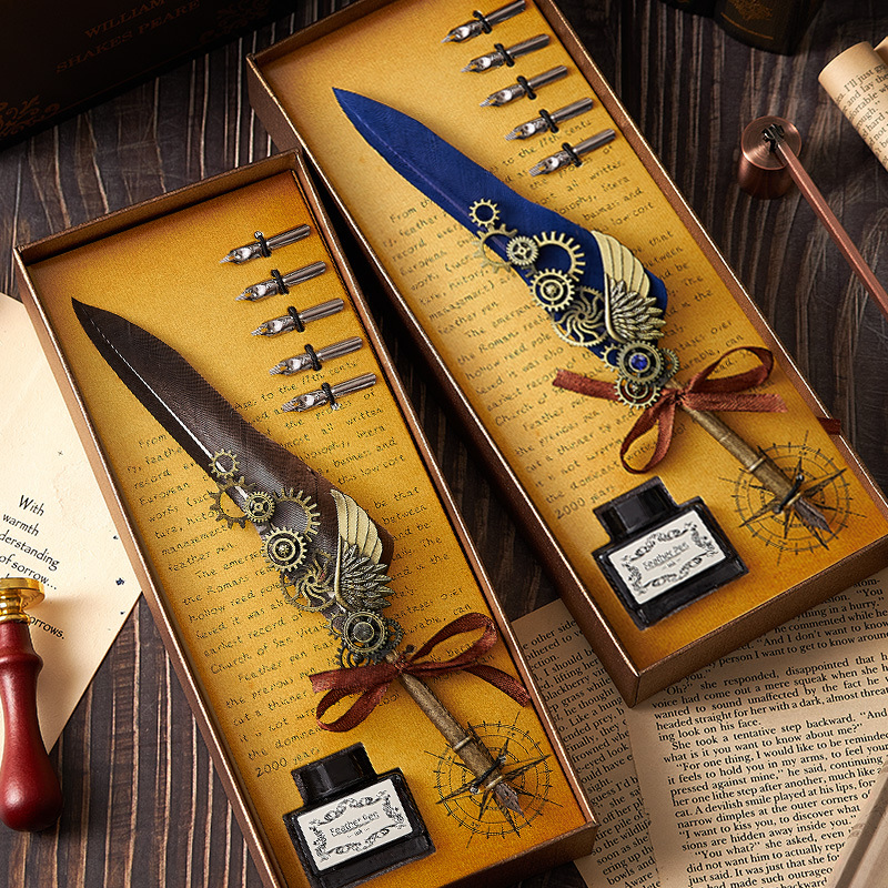 Sale】 European Style Retro Quill Pen Dip Water Pen High Color Value ...