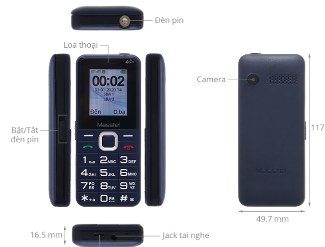Masstel IZI 20 4G (chính hãng, bảo hành 12 tháng)