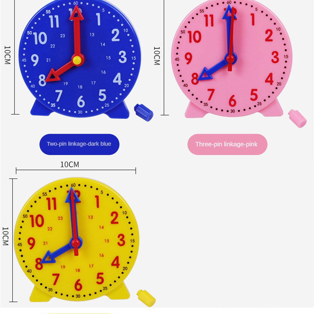 1PC Clock Time Learning Kids Time Learning Clock Kids Clock Teaching Aids 24: 00 Know Learner Time